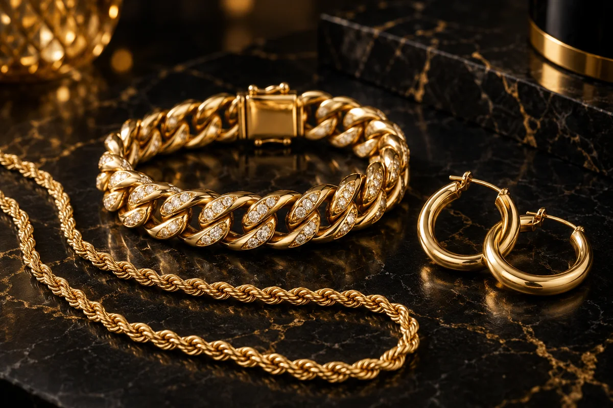 Gold jewelry for an ordinary Tuesday